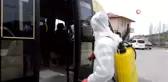 Niksar'da dolmuş ve duraklarda korona virüs önlemi