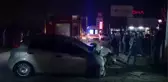 Kontrolden çıkan otomobil elektrik direğine çarparak durabildi 2'si çocuk 4 yaralı