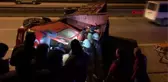 OTOMOBİLİN ÇARPTIĞI KAMYON DEVRİLDİ 2 AĞIR YARALI