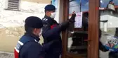 Jandarmadan köylerde Korona bilgilendirmesi