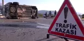 Kamyonetlerin çarpışması sonucu 2 kişi yaralandı