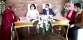 MANİSA Turgutlu'da maskeli, eldivenli nikah