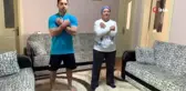 Milli cimnastikçi İbrahim Çolak, çalışmalarını annesiyle sürdürüyor