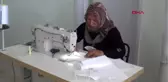 ŞANLIURFA Akçakale'de halk eğitim merkezinde maske üretiliyor