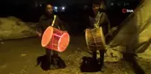 Sağlık çalışanlarına davullu destek