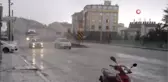 Şuhut'ta şiddetli yağmur ve dolu yağışı