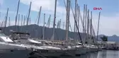 MUĞLA Marmaris'te deniz tutkunları yatlarında izole yaşam sürüyor