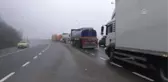 Bolu Dağı'nda sis etkili oluyor