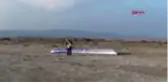 EDİRNE PARAMOTORLA GÖKYÜZÜNDE 'EVDE KAL TÜRKİYE' PANKARTI AÇTI