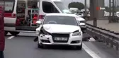 TEM'de otomobilin altında kalan kadın feci şekilde can verdi