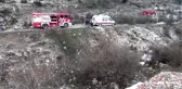 Uçuruma yuvarlanan otomobilin sürücüsü yaralandı