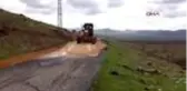Gercüş'te sel sonrası tahrip olan yollar onarıldı