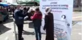 Diyarbakır'da pazar girişlerinde korona virüs önlemi
