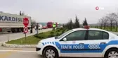 Manisa il sınırında araçlar geri gönderiliyor