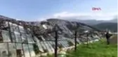 Antalya'da şiddetli rüzgar, cam serayı yıktı