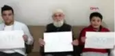 Dede ve torunlarından 'evde kal' çağrısı