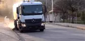 Belediye Başkanı Tekin, temizlik aracıyla yol temizledi - KIRIKKALE