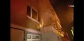 3 katlı binada çıkan yangın mahalleliyi sokağa döktü