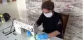 Silifkeli aile atölyelerinde maske dikip ücretsiz dağıtıyor