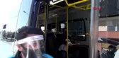 KADIKÖY'DE OTOBÜS VE MİNİBÜSLERDE KORONAVİRÜS DENETİMİ