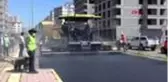 Diyarbakır'ın caddeleri sosyal mesafeyle asfaltlanıyor