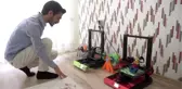 Öğretmen çift evde 3D yazıcıyla 