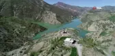 Uludere'de Mijin deresi üzerine yapılan barajlar havadan görüntülendi