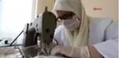 ANKARA İşçilerin maskelerini eşleri dikiyor