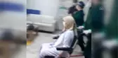 Koronavirüsü yenen 99 yaşındaki kadın alkışlarla taburcu edildi