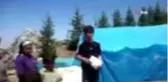 Yörük aile dağda 23 Nisan'ı kutladı