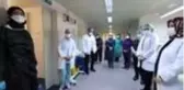 Hastanede duran kalbi yeniden çalıştırılan Kovid-19 hastası alkışlarla taburcu edildi