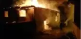 Kullanılmayan camide yangın çıktı