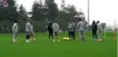 Trabzonsporlu futbolcular gruplar halinde çalışmalarını sürdürdü