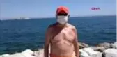 Şarköy'de, sokağa çıkma izninde denize girdi