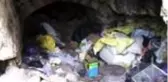 15 yıldır mağarada yaşayan kişiye gıda desteği yapıldı