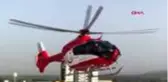 MANİSA Ambulans helikopter üzerine sıcak su dökülen minik Alparslan için havalandı