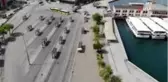 Kısıtlamada boş kalan Kadıköy Meydanı havadan fotoğraflandı