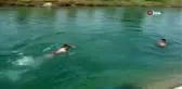 Ölümüne serinlik polis gelince bitti