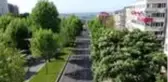 BAYRAKLARLA DONATILAN BARBAROS BULVARI HAVADAN GÖRÜNTÜLENDİ