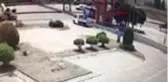 Elektrik akımına kapılıp, üst geçitten düşen işçi öldü