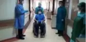 Çubuk'ta Kovid-19 tedavisi tamamlanan hastalar taburcu edildi