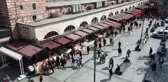 EMİNÖNÜ'NDE BAYRAM ALIŞVERİŞİ YOĞUNLUĞU HAVADAN GÖRÜNTÜLENDİ