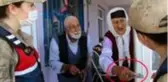 Yaşlı çiftin, jandarmalarla yaşadığı 