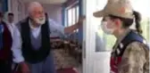 65 yıllık evli çiftin kadın astsubaylarla 'Bayram Harçlığı' diyaloğu gülümsetti
