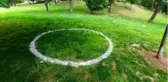 Maçka Parkında çemberli sosyal mesafe dönemi