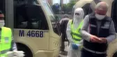 Bahçelievler'deki minibüsler Kovid-19'a karşı dezenfekte edildi