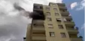 Balkonda yanan pamuk paniğe neden oldu