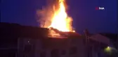 Çatı biranda alevlere teslim oldu