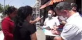 Maskesiz sokağa çıktığı için ceza kesilen vatandaş, 