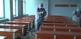 Sınavlardan önce okullarda dezenfekte çalışması yapılıyor